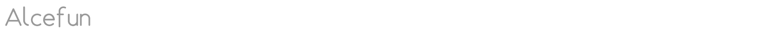Alcefun font preview